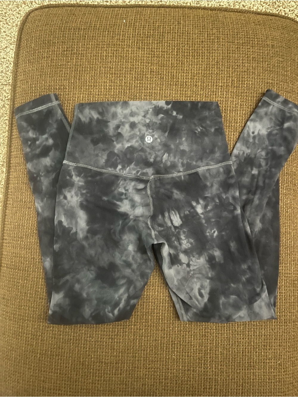 lululemon athletica 24' Gray Black Tie-Dye High-Rise Leggings